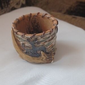 4/$30 Rustic Deer Antler Candle Holder